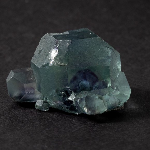 Rare AAA gemmy green fluorite with dark purple phantom cube - Picture 15 of 15
